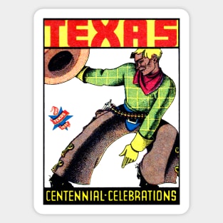 1936 Texas Centennial Celebration Sticker